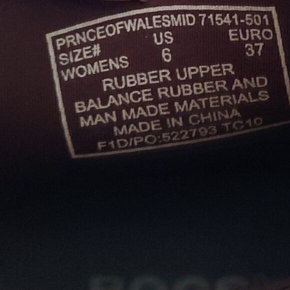 Bogs Plimsoll Prince Of Wales Mid Plaid Boots Size 6 - Picture 9 of 9